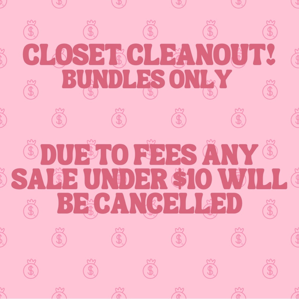 Closet Cleanout Notice